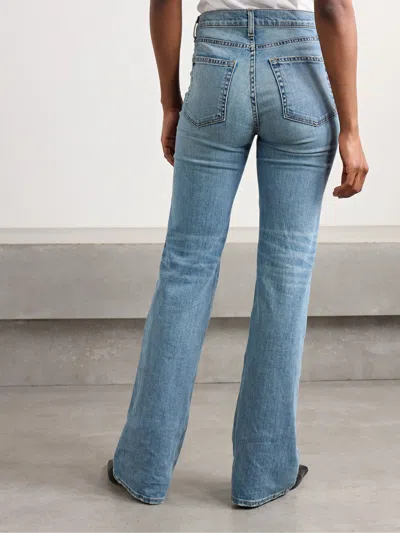 Nili Lotan Celia High Waist Denim Trousers In Blue