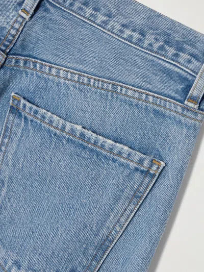 Agolde High-waist Wide-leg Denim Trousers In Blue