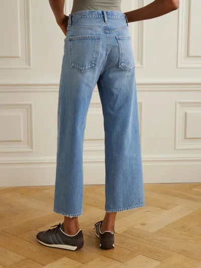 Agolde High-waist Wide-leg Denim Trousers In Blue