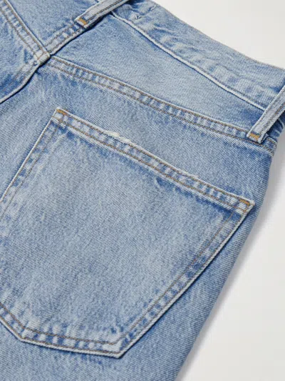 Agolde High Waist Straight Jeans In Blue