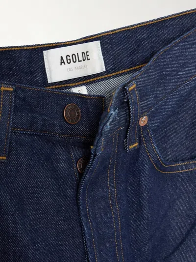 Agolde Kelley High-rise Straight-leg Jeans In Blue