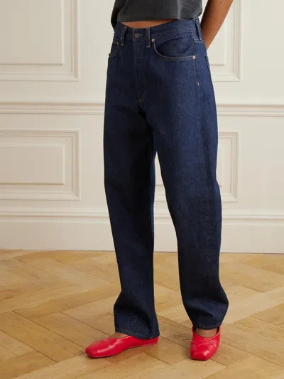 Agolde Kelley High-rise Straight-leg Jeans In Blue