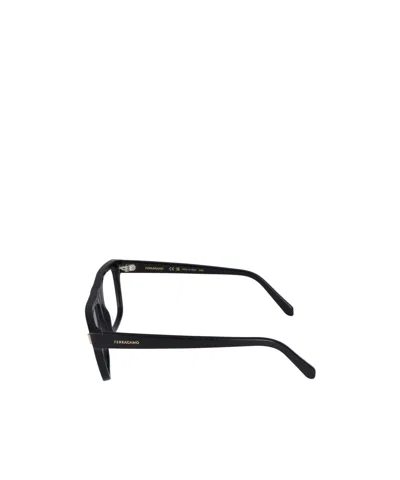 Ferragamo Eyewear Rectangle-frame Glasses In Black