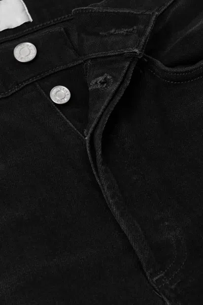 Agolde Freya High-rise Slim-leg Organic Jeans In Black