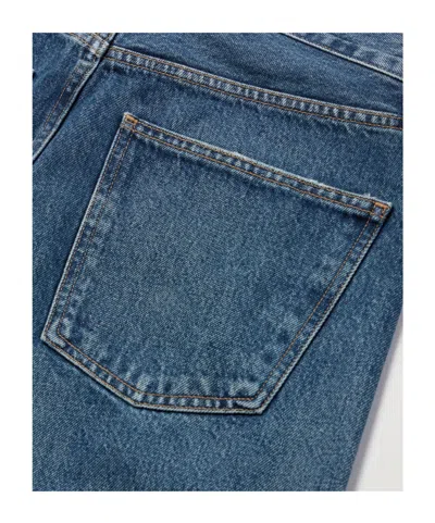 Agolde Mid-rise Straight-leg Denim Trousers In Blue