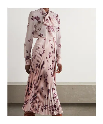 Gabriela Hearst Bow Tie Printed Top In Brown