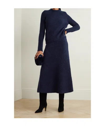 Gabriela Hearst Midi Skirt In Blue