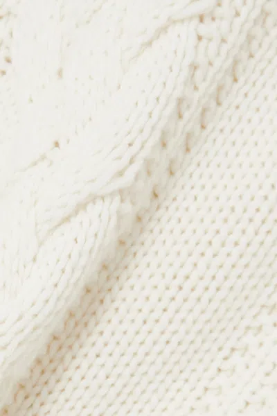 Gabriela Hearst Cable Knit Vest In White