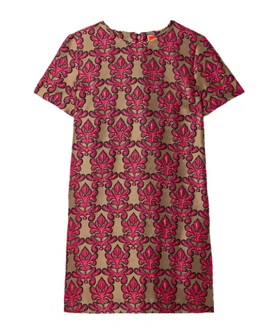 La Doublej Mini Swing Cotton-blend Jacquard Mini Dress In Herald Jacquard