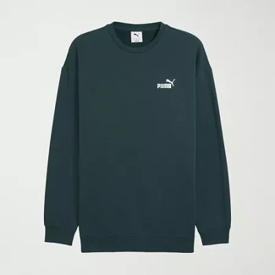 Puma Mens Crew Neck Long Sleeve Sweatshirt In Green