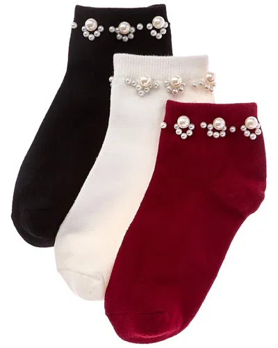 Stems 3pk Pearl Band Socks In Multi