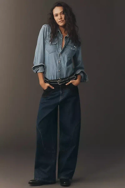 Baum Und Pferdgarten Napolen High-rise Wide-leg Jeans In Blue