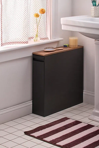 Urban Outfitters Devin Pull-out Bathroom Storage Cabinet In Black At