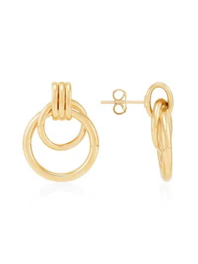 Saks Fifth Avenue Women's 14k Yellow Gold Doorknocker Earrings In Gold