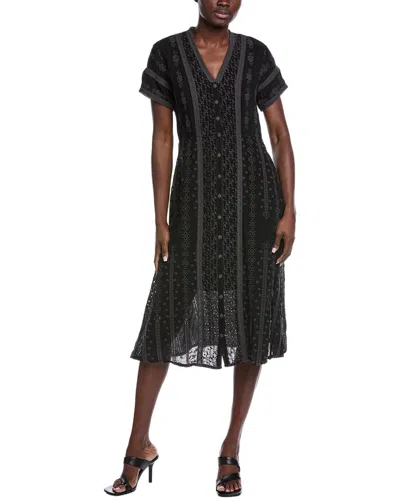 Johnny Was Tilda Mesh Tank Dress In Black