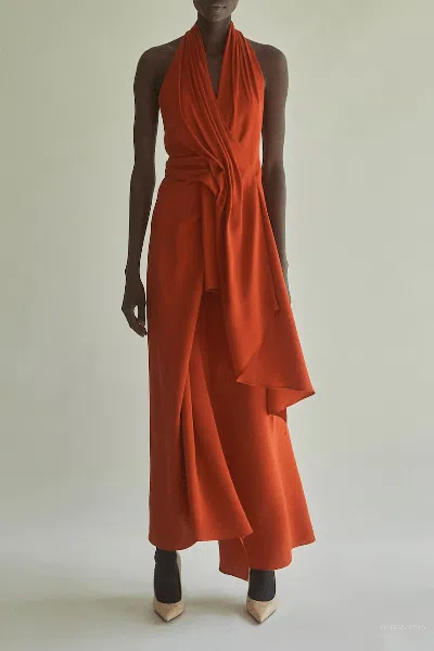 Heirlome Barbara Dress In Blood Orange In Multi