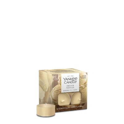 Yankee Candle French Vanilla Tea Light Candles, 0.44 Each In White