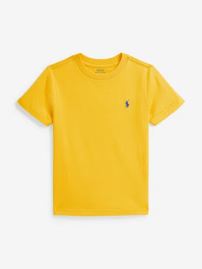 Ralph Lauren Boys Jersey Logo T-shirt In Transparent