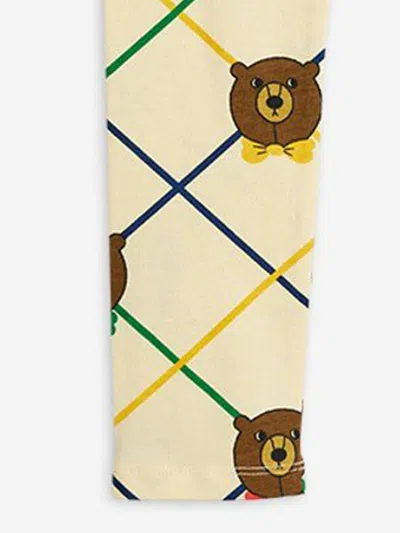 Mini Rodini Kids Bear Check Leggings In Multi