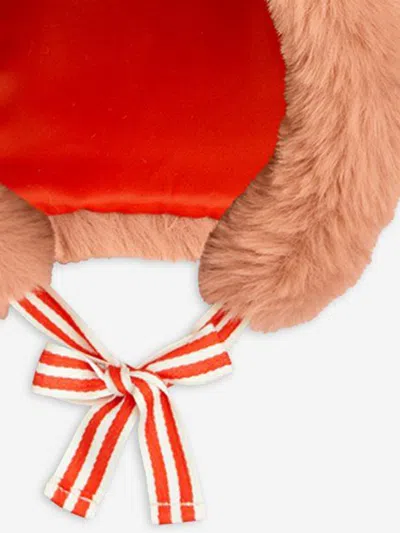 Mini Rodini Girls Faux Fur Ear Hat In Blue