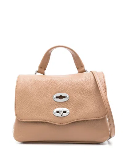 Zanellato Postina Daily Medium Leather Handbag In Brown