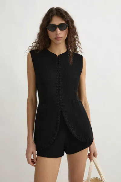The Posse Harlan Vest In Black