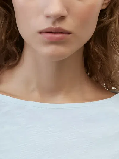 Marc O'polo Boat-neck Long-sleeve Top In Blue