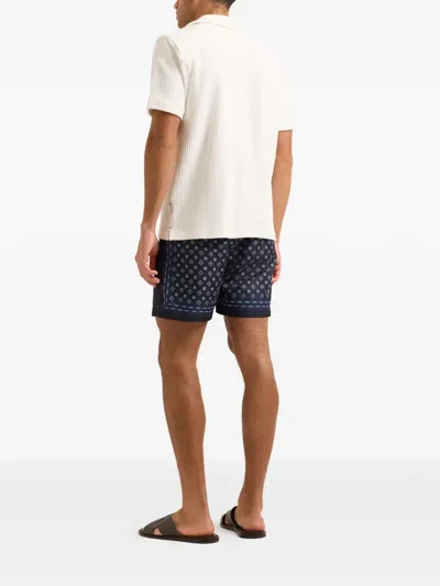 Orlebar Brown Howell Camp-collar Ribbed Organic Cotton Shirt In White