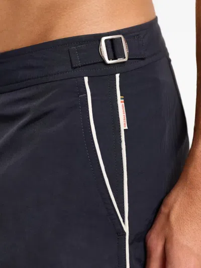 Orlebar Brown Bulldog Piped-trim Swim Shorts In Black