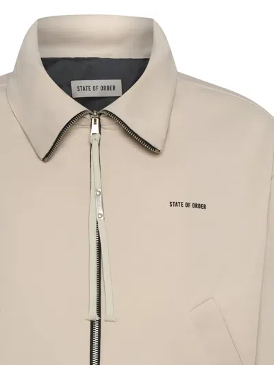 State Of Order Zip-up Jacket In Neutral