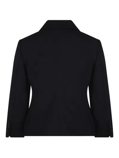 Max Mara Double-breasted Blazer In Blue