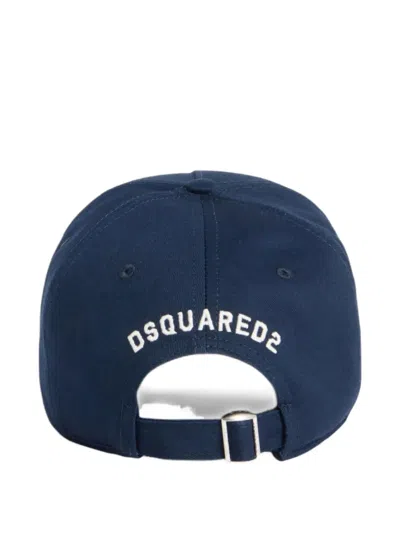 Dsquared2 D2 College Baseball Cap In Blue