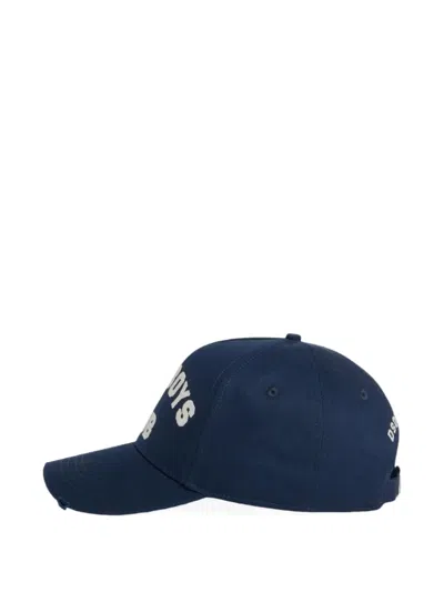 Dsquared2 D2 College Baseball Cap In Blue