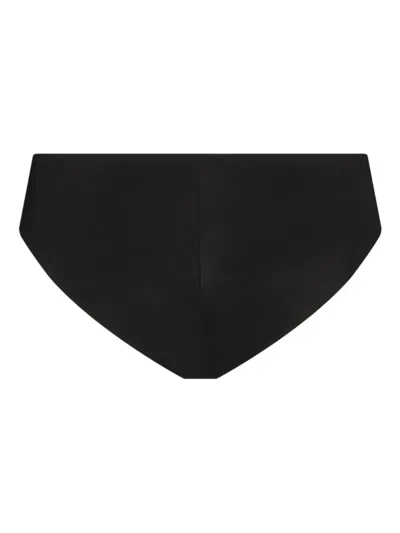 Wolford Logo-detail Briefs In Black