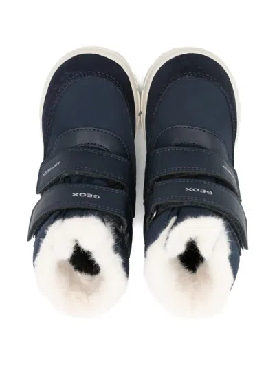 Geox Willaboom Abx Strap Boots In Blue