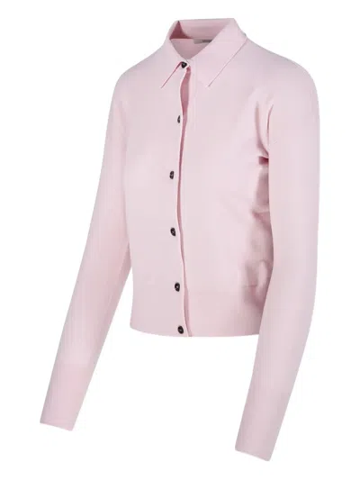 Max Mara Mxmmedeola Buttoned Cardigan In Pink