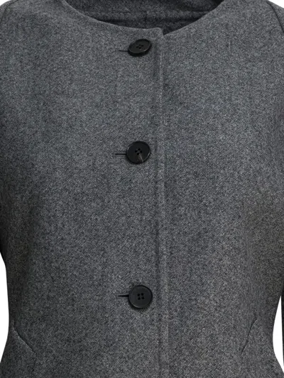 R2w Catran Button-up Jacket In Gray