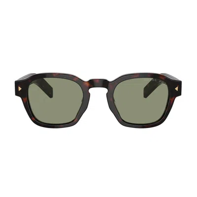 Prada Pra16s 17n20g Tartarugto Polarizzato Sunglasses In Brown