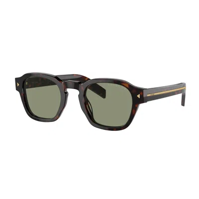 Prada Pra16s 17n20g Tartarugto Polarizzato Sunglasses In Brown