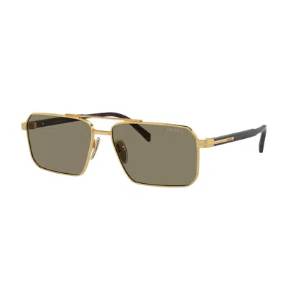 Prada Man Sunglasses Pr A57s In Gold