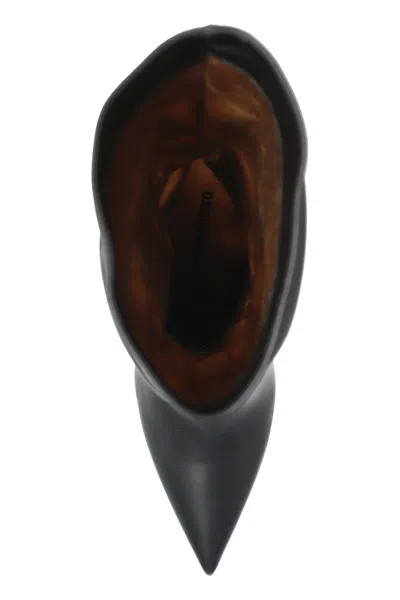 Dsquared2 Ruched Pointed Boots In Black