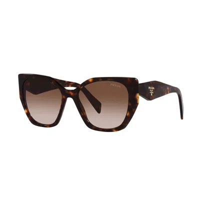 Prada Pr19zs Symbole 2au6s1 Havana Sunglasses In Brown