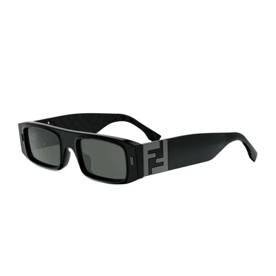 Fendi Fe40181i Ff Squared 01a Nero Sunglasses In Black