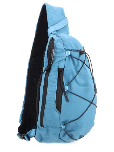 C.p. Company C.p.company Blue Polyamide Backpack In Blue