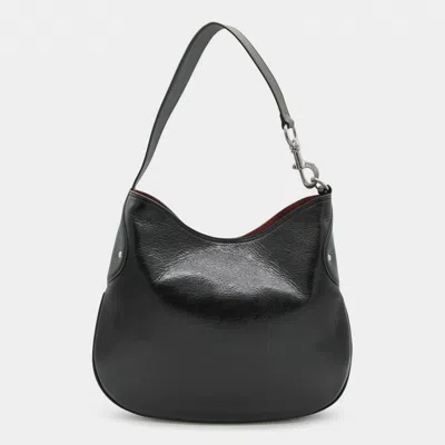 Mulberry Textured Shoulder Bag Metal Hardware In Black