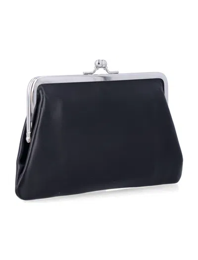 Comme Des Garçons Kiss Clasp Wallet In Black