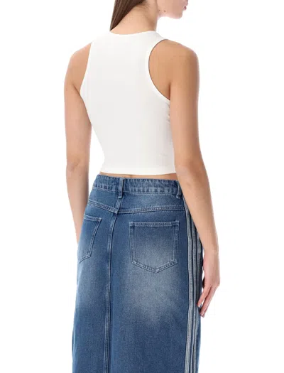 Adidas Originals Essentials Ribbed Tank Top In White