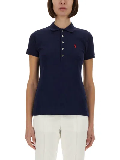Polo Ralph Lauren Polo Con Logo In Blue