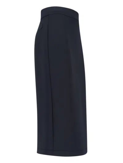 Moncler Genius X Ee72 By Edward Enninful Neoprene Midi Skirt In Black