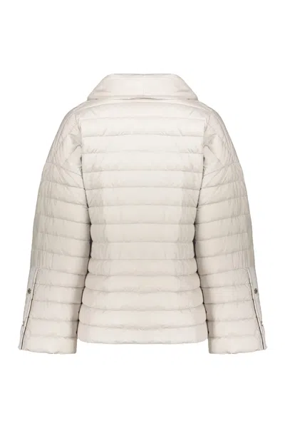Moorer Short Down Jacket In Neutral